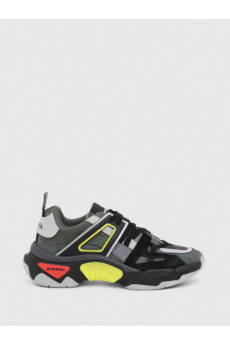 diesel skipper leather sneaker
