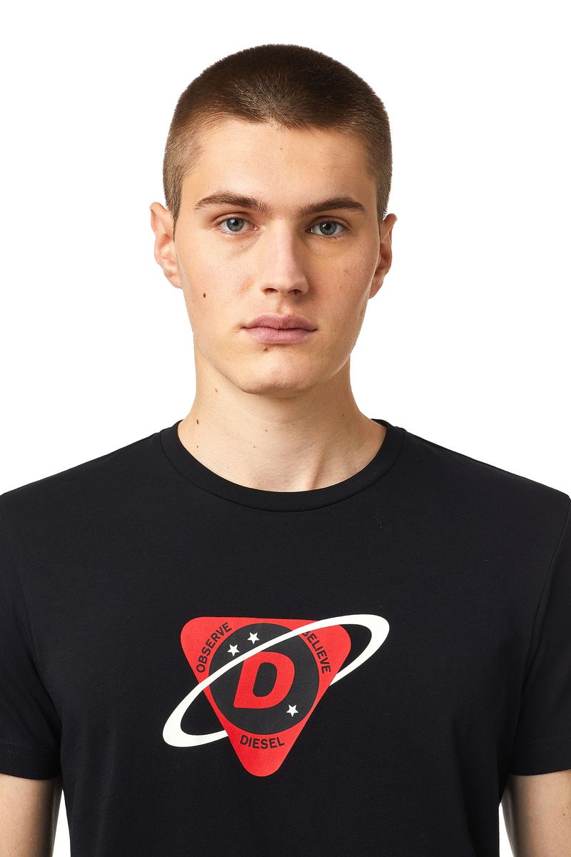 T-shirt Diesel T-Diegos-K24 Homme 3XL - Bleu - 100% Coton - Manches Courtes